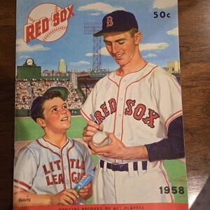 Vintage Red Sox Baseball Program